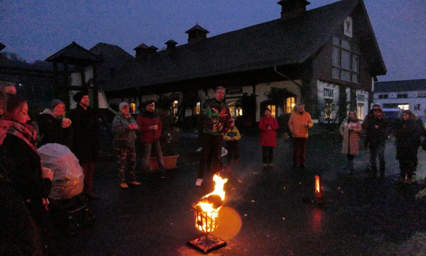 Weihnachtsfeier „rustikal“